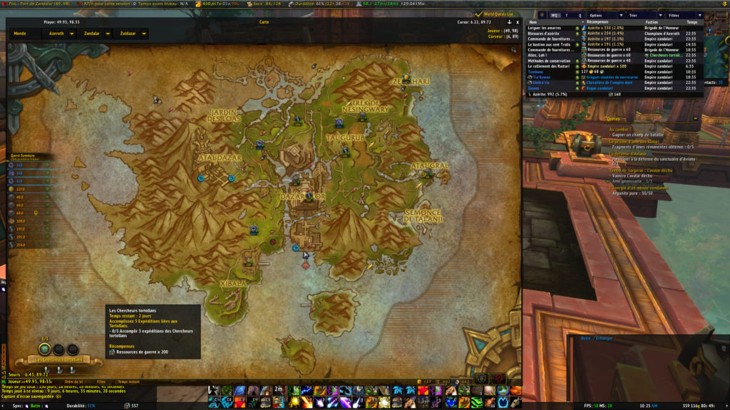 World of Warcraft : Battle for Azeroth map 2